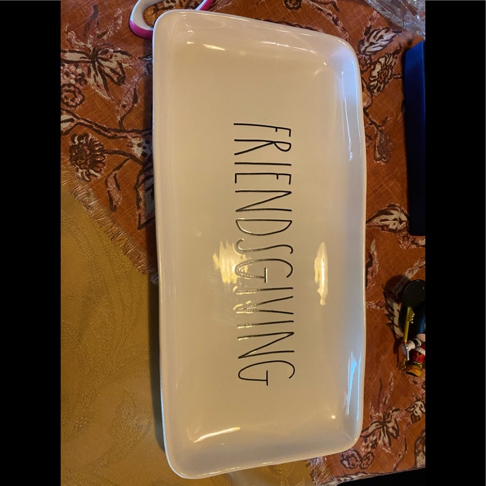 Rae Dunn Friendsgiving platter